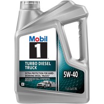 Mobil 1 모빌원 98JE04 5W-40 터보 디젤 엔진오일 (3.78L) Turbo Diesel Truck Synthetic Motor Oil, 1 Gallon(3.78L), Synthetic Motor Oil 5W-40, 1개