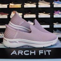 스케쳐스 고워크 아치핏(슬립인스) 여성 슬립온 워킹화 족저근막염 쿠션감좋은 발편한 핸즈프리 아치를잡아줘오래신어도편한신발 #핑크