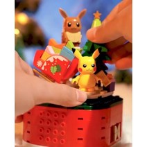 포켓몬 크리스마스 오르골 조카선물 인테리어소품 어린이집선물 피카츄 장식품 캐릭터, 구매후취소불가(평일기준3주-4주소요), 해외상품으로배송기간길어요.신중구매부탁드립니다.