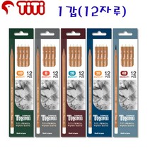 티티 티프라임 전문가용 미술용연필 12자루포장 미술연필, 1개, HB