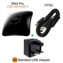 2021 Broadlink RM4 Pro HTS2 스마트 홈 오토메이션 WiFi IR RF 범용 지능형 리모콘 Alexa Google 홈으로, 02 UK RM4 Pro HTS2