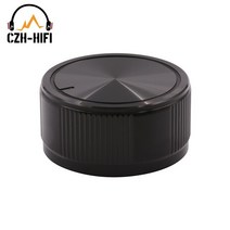 오디오 볼륨 조절 노브 CNC 가공 솔리드 알루미늄 전위차계 CD 플레이어 앰프 DAC 라디오 DIY용 35x17mm 1PC, [03] Black