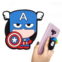 세이렌몰 핵귀욤 캐릭터 스마트톡 그립톡 거치대, 1개, 캡틴