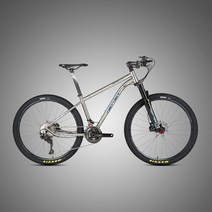 산악자전거 MTB 경량 변속 광폭 mtb자전거 twitter bicicleta werner xtm8100-24s 고강도 티타늄 합금 산악 29인치 디스크 브레이크 산악, 티타늄 색상, 27.5 15(155-170cm), 01 Titanium Color