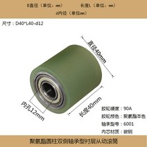 리본 기계 액세서리 고무 휠 폴리우레탄 철 코어 커버 컨베이어 롤러 직경 40, [12] Model 16