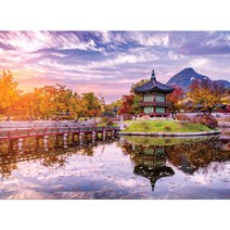 퍼즐코리아 향원정의 화 취미 호수 아름다운 단풍이 궁 1000피스 석양 9WA56D3E, 1개, 1개