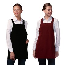 요들/핑클 숏 미니 앞치마/YA066/미용/미용실/가운/유니폼/폴리에스테르100%, YA066 와인