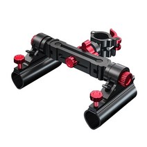 민물낚시받침틀 낚시받침틀 스마트 자립 발판 수직 낚싯대 홀더낚싯대 선반 콤보용 2 줄, Black