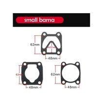 종이 패드 클립 강판 공기 압축기 실린더 헤드 베이스 밸브 플레이트 씰링 개스킷 와셔 1 세트/3 개, small bama
