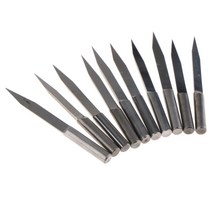 10 조각 4mm 초경 기판 조각 비트 CNC 라우터 도구 20도, 설명한대로, 4 * 20 ° * 0.1