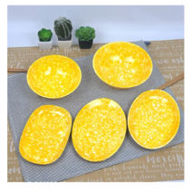 파울러스 추억의 분식그릇 A세트 노란색, 4세트, 그릇 5종