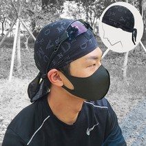 바이크 쿨두건 라이딩 스포츠 등산 작업용 쪽모자 비니 헬멧 안에 쓰는 자전거두건, 블랙