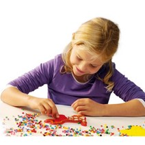 6세 7세 8세 여자혼자놀기 집에서할수있는놀이 SES 비즈1 000pcs, 베이지