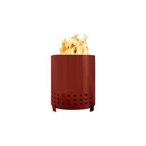 벽난로 가정용 실내 장작 1pc 탁상 화재 구덩이 미니 야외 휴대용 가스 히터 스토브 스탠드 스테인레스 스틸 캠핑 스토브 장비 야외, 리모콘 없이, 빨간색