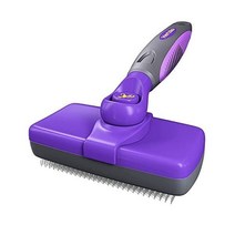 Hertzko 헤르츠코 Self Cleaning 슬리커 브러쉬 for 강아지 고양이 작은동물s Brush 털갈이 애완동물 그루밍 Brushes 롱 단모 Deshedding Sh, Original Slicker_Large (Push B