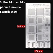 스마트폰수리 모델 다양한용도 BGA Reballing 스텐실 휴대 전화 MTK MSM 삼성 호환 VIP80 Spreadtrum OV 카메라 iPad CPU RAM PM 전원 IC, [03] Stencil 3