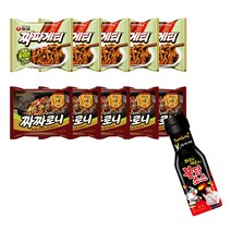 매운짜장 봉지라면세트 10봉 불닭게티 불짜로니 소스, 1개