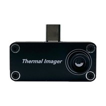 열화상카메라 해상도 적외선 온도 측정기 안드로이드 휴대 전화 용 스마트폰 열화상 카메라, 검은색