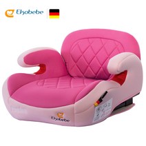 Ekobebe 독일 3세 이상 어린이 안전 방석 휴대용 경량 카시트, 핑크