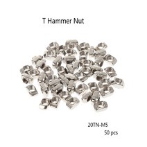 2020 프로파일 용 T 해머 너트 패스너 커넥터 용 50pcs/set 프린터 M5