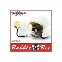 담트락스 버블비 제트 헬멧 DAMMTRAX BUBBLE BEE 펄 화이트, 프리사이즈
