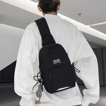 엣지 패션 힙색 숄더백 사계절 스포츠 가방 메신저백 크로스백