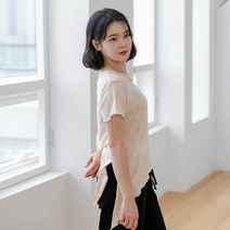 [행복한백화점][모어아웃]요가복-워터 슬릿 숏 슬리브
