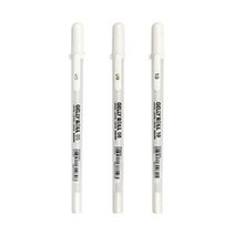 사쿠라 겔리롤 화이트 젤펜 0.5/0.8/1.0mm 중성펜_ 94590EA, 0.5mm, 본상품선택