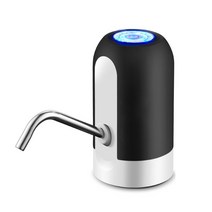 DMWD 물병 펌프 USB 충전 자동 전기 워터 디스펜서 병 스위치 음주, 02 Black