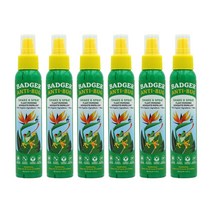 뱃저 안티-버그 쉐이크 ＆ 스프레이 4 fl.oz(118.3ml) Badger Anti-Bug Shake ＆ Spray 4 fl.oz(118.3ml), 118.3ml, 6개