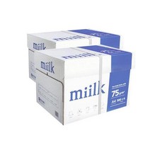 75g A4 A4복사용지 4 000매 500매 밀크 8권 실속형