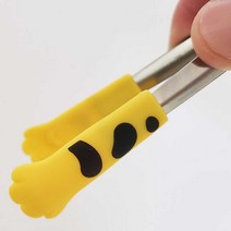 일본산 카나페 핑거푸드 서빙 작은 미니 집게 옐로우