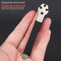 자전거토크렌치 스테인레스 스틸 산악 자전거 스포크 렌치 미끄럼 방지 자전거 자전거 림 휠 스포크 렌치 장력 보정 수리 도구, 검은색