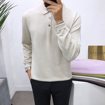 애드매이브 남자 캐시미어 단추카라 스판 긴팔니트 9color