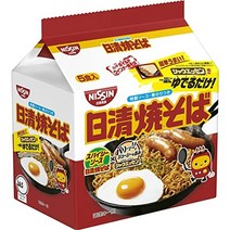 닛신 식품 야키소바 5식 팩 500g×6팩 (식품 가방면 인스턴트), 5끼 (x 1)