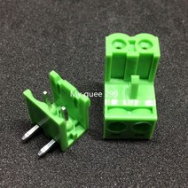 100 세트 2EDG 5.08mm 플러그 + 소켓 2P 3P 4P 5P 6P 7P 10P (90 도 구부러진 다리) 스플라이스 커넥터 터, 01 2P