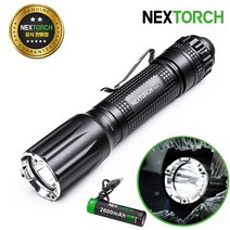 [충전배터리포함] 넥스토치 원터치 택티컬 LED랜턴 TA30 V2 방수 손전등 경찰 군인 호신 응급 순찰 후레쉬