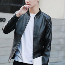 오너클랜 시크한 캐쥬얼 빈티지 심플 디자인 남성 라이더 자켓