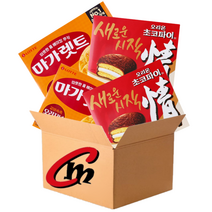 cm전용 박스 39번 대용량 파이 2종 모음 (오리온 초코파이 2개 + 마가렛트 2개), 1세트