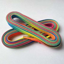 아이스하키 용품 숄더 스트랩 장비 왁스 레인보우 신발 끈 어린이 및 청소년 성인 컬러, 120인치(304.8cm)