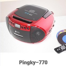 롯데 블루투스 MP3CD 포터블카세트 핑키-770 USB재생 FM AM 라디오, 핑키-770 블랙