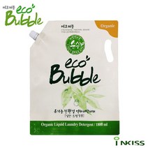 에코버블 유기농 친환경 액체 세탁세제 1800ml 리필, 상세페이지 참조