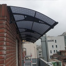 캐노픽스 1000x1500 비가림막 현관 창문 차양 렉산 자재 테라스가림막, 엠보별_브라운, 블랙, 은백색(기본색상)