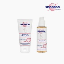 사노산 마마 맘투비 리듀싱 출산후 크림 75ml + 오일 100ml 세트, 1세트