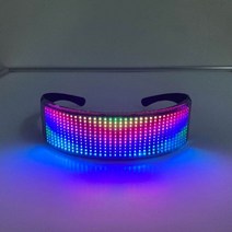LED 경량 선글라스 블루투스 힙합 개성 인싸템 네온 감각 테크놀로지