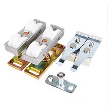 로라세트 레일용 폴딩 슬라이딩 도어 미닫이문 롤러 호차 스톱퍼 세트 J40