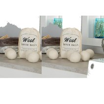 베럴홈앤가든 울 드라이어 볼 6개 Better Homes & Gardens Wool Dryer Balls, 2팩