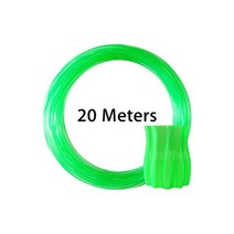 LeoPlas-1.75mm 10 및 20 m 투명 PETG 필라멘트 샘플 3D 프린터 펜, Clear Green 20m 60g