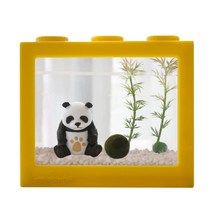 세남자바스켓 귀여운 동물친구들 국산 마리모 키우기 DIY세트, 한발이판다+멜란지옐로우 블럭