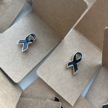 추모뱃지 블랙리본 애도 조문 단체 주문 제작